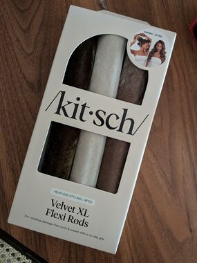 Kitsch Velvet XL Flexi Rods - Brown & Cream Set